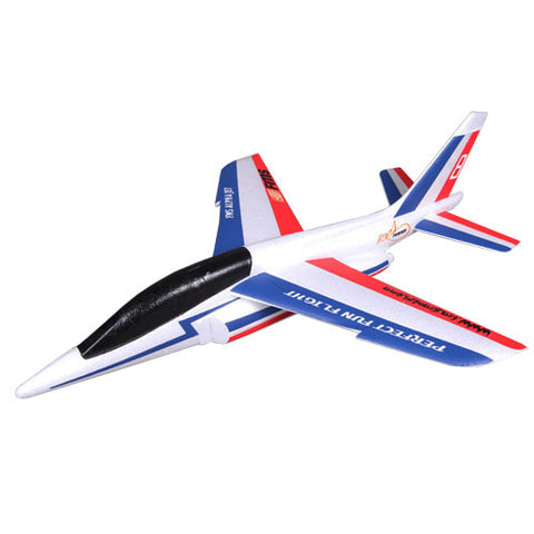 Free Flight Alpha Glider Kit Plane Red & Blue 600mm