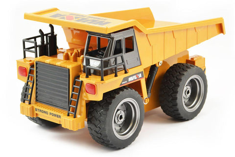HuiNa 1/18 Dump Truck with Die Cast Cab Tanks & Construction HuiNa 