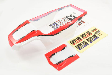 FTX Outlaw Uncut Body Shell Red Car Accessories FTX 