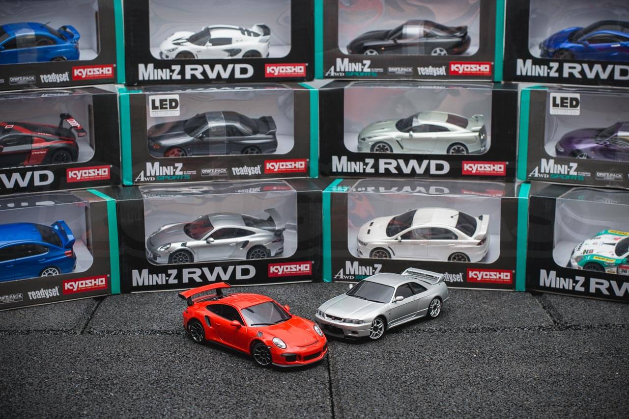 The Kyosho Mini-Z Drift and Race RC Car Range