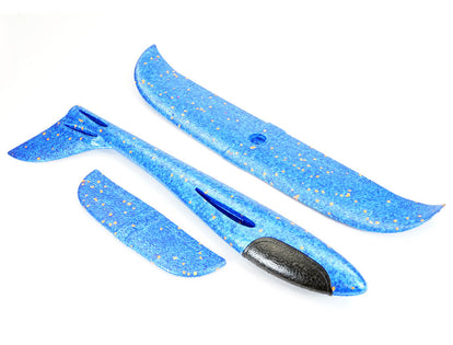 Hand Chuckie Foam Glider 480mm WingSpan Plane Blue