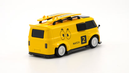 LDARC 1/64 V64 Mini Race Van - Yellow