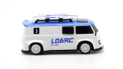 LDARC 1/64 V64 Mini Race Van - Blue