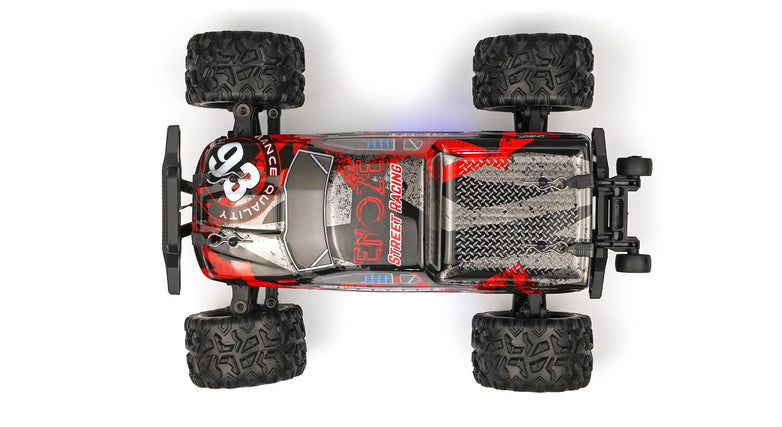 RC Geeks | RCG Racing 18-Series 1/18 Brushless Monster Truck - Red
