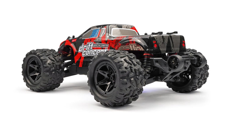 RC Geeks | RCG Racing 18-Series 1/18 Brushless Monster Truck - Red