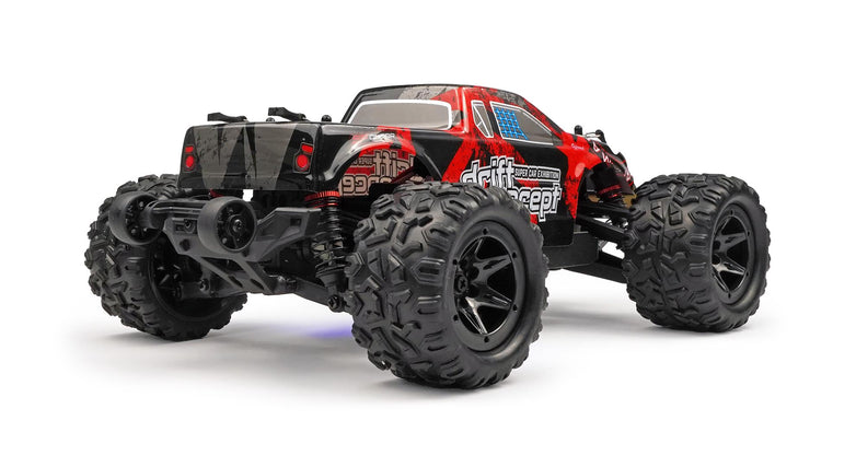 RC Geeks | RCG Racing 18-Series 1/18 Brushless Monster Truck - Red