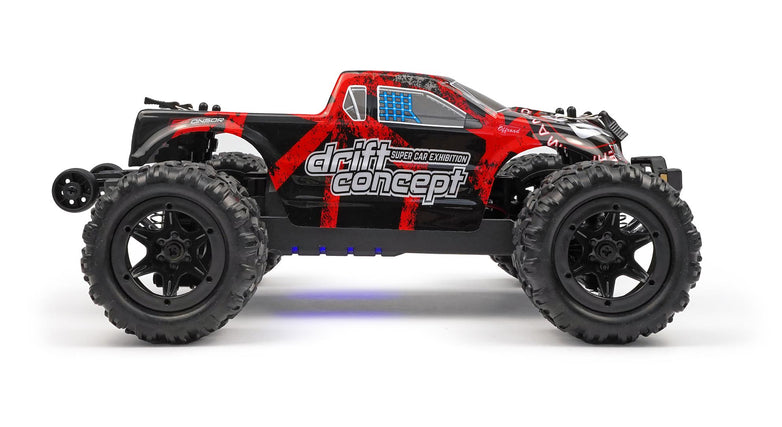 RC Geeks | RCG Racing 18-Series 1/18 Brushless Monster Truck - Red
