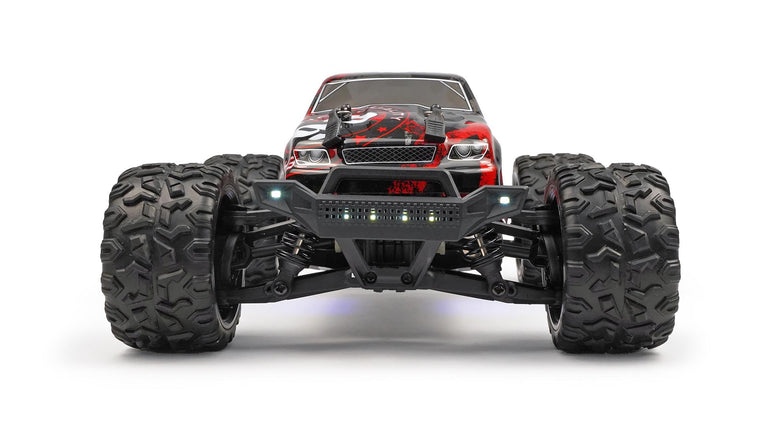 RC Geeks | RCG Racing 18-Series 1/18 Brushless Monster Truck - Red