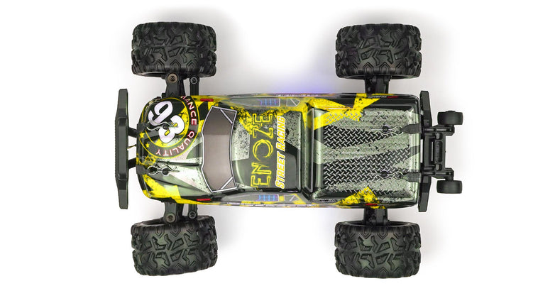 RC Geeks | RCG Racing 18-Series 1/18 Brushless Monster Truck - Yellow
