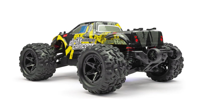 RC Geeks | RCG Racing 18-Series 1/18 Brushless Monster Truck - Yellow