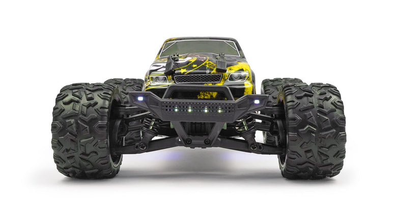 RC Geeks | RCG Racing 18-Series 1/18 Brushless Monster Truck - Yellow