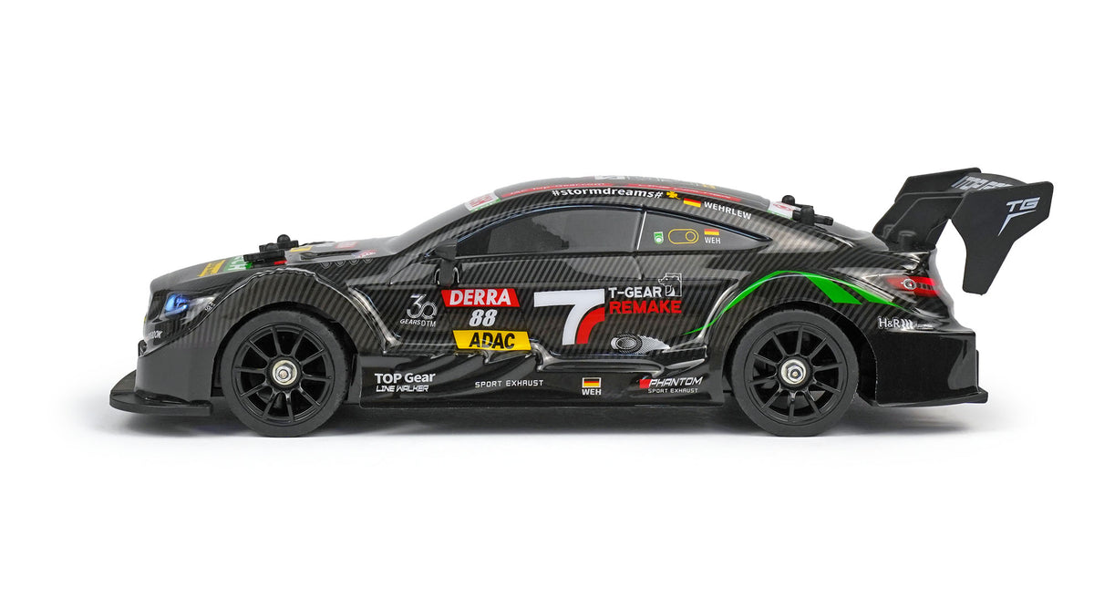 RCG Racing Carbon Benz 1/16 Mini Drift Car - Black