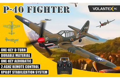 Volantex P40 Warhawk 4ch 400mm Brushed Plane RTF