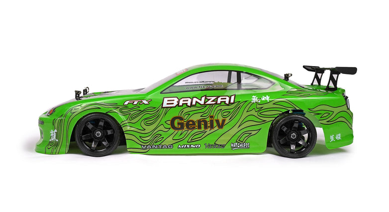 RC Geeks | FTX Banzai 4WD 1/10 Brushed Drift Car - Green