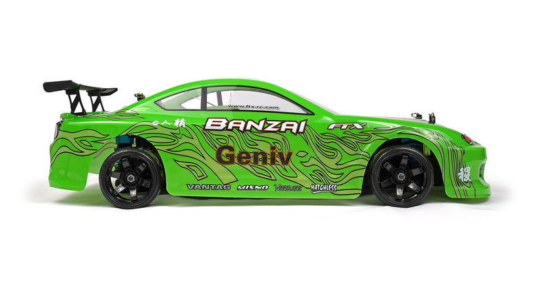 RC Geeks | FTX Banzai 4WD 1/10 Brushed Drift Car - Green