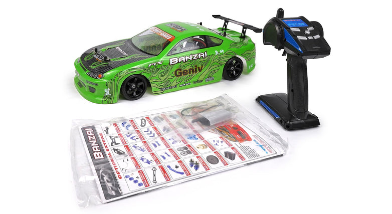 RC Geeks | FTX Banzai 4WD 1/10 Brushed Drift Car - Green