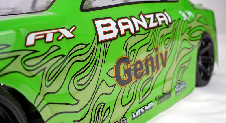 RC Geeks | FTX Banzai 4WD 1/10 Brushed Drift Car - Green