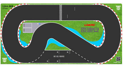 RC Geeks | LDARC Mini Scale 1/43 to 1/76 Car Track Mat 1200 x 600mm
