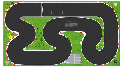 RC Geeks | LDARC Mini Scale 1/43 to 1/76 Car Track Mat 1600 x 900mm