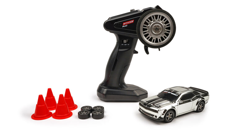 RC Geeks | RCG Racing Micro DC 'Legends' 1/43 Drift Car - Hellcat Silver