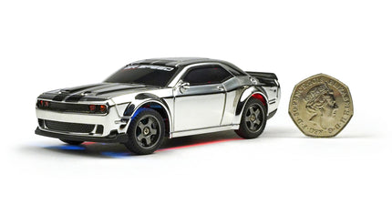 RCG Racing Micro DC 'Legends' 1/43 Drift Car - Hellcat Silver