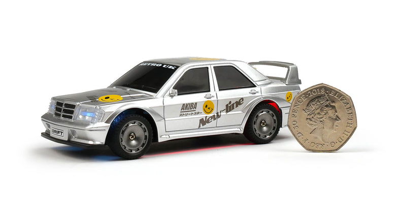 RC Geeks | RCG Racing Micro DC 'Legends' 1/43 Drift Car - Merc DTM Silver