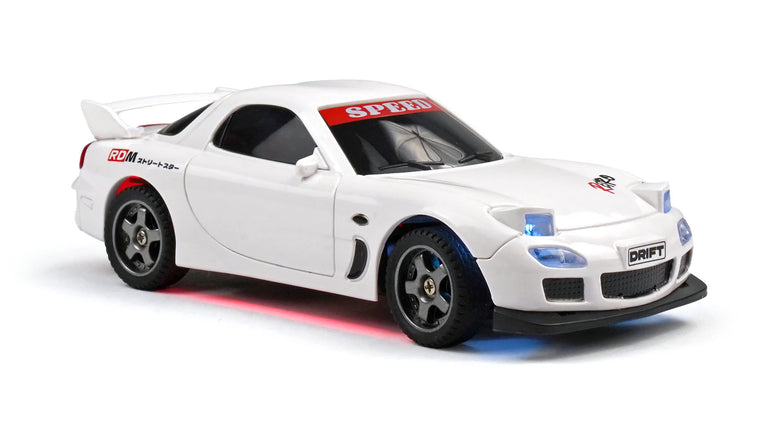 RC Geeks | RCG Racing Micro DC 'Legends' 1/43 Drift Car - JDM R7 White