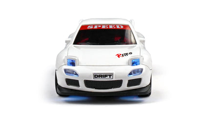 RCG Racing Micro DC 'Legends' 1/43 Drift Car - JDM R7 White