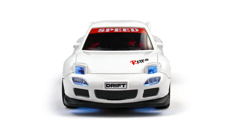 RC Geeks | RCG Racing Micro DC 'Legends' 1/43 Drift Car - JDM R7 White