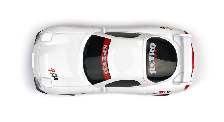RC Geeks | RCG Racing Micro DC 'Legends' 1/43 Drift Car - JDM R7 White