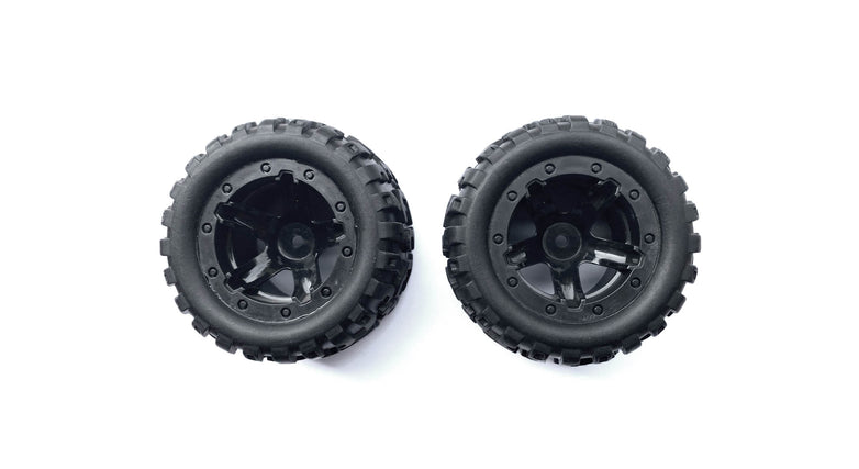 RC Geeks | RCG Racing MT-One Wheel & Tyres Black (2pcs)