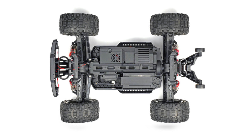 RC Geeks | RCG Racing 10-Series 1/10 Brushed Monster Truck - Piranha Red