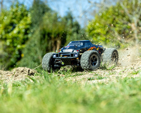 RCG Racing MT 1/10 Brushless Monster Truck - Piranha Red slide 1