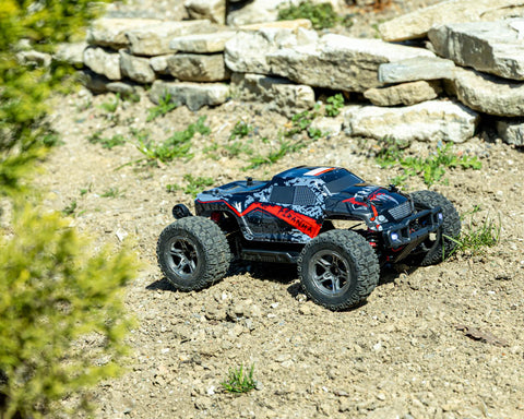 RCG Racing MT 1/10 Brushless Monster Truck - Piranha Red slide 4