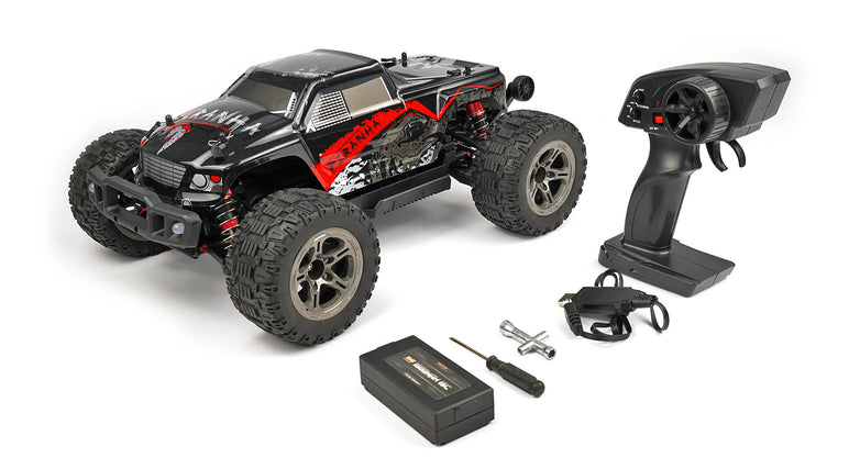 RC Geeks | RCG Racing 10-Series 1/10 Brushed Monster Truck - Piranha Red