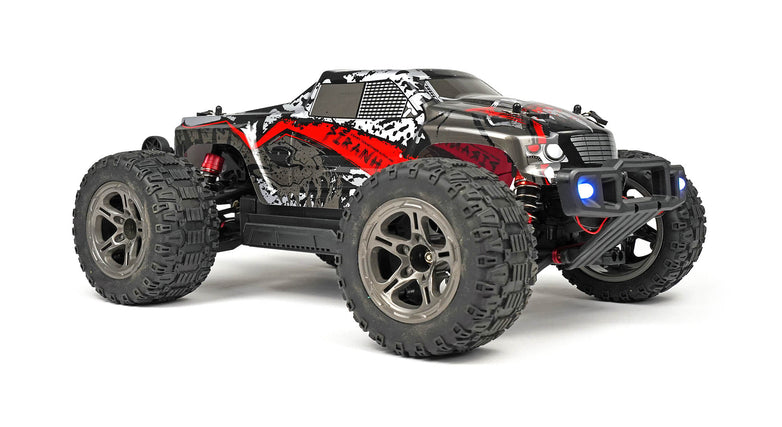 RC Geeks | RCG Racing 10-Series 1/10 Brushed Monster Truck - Piranha Red