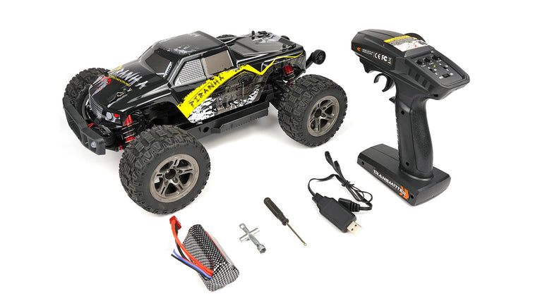 RC Geeks | RCG Racing 10-Series 1/10 Brushless Monster Truck - Piranha Yellow