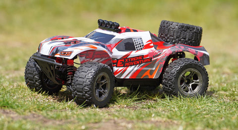 RCG Racing 10-Series 1/10 Brushed Short Course Truck - Red slide 1