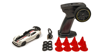 RCG Racing Micro DC 1/43 Drift Car - Sport White