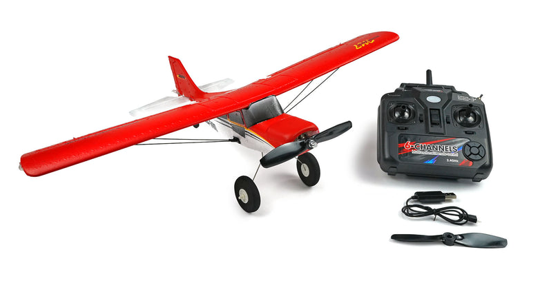 RC Geeks | RCG Racing SkyTrainer-560 4ch RC Plane - Red