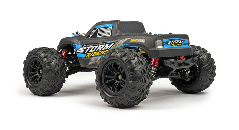 RC Geeks | RCG Racing Storm Rider 1/16 Brushless Monster Truck - Black/Blue