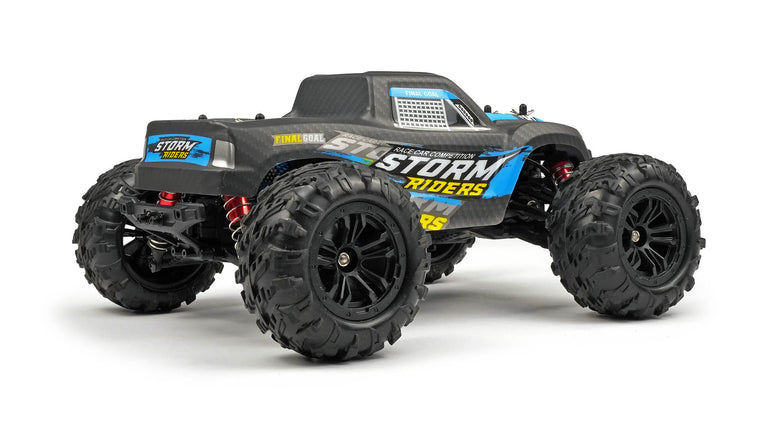 RC Geeks | RCG Racing Storm Rider 1/16 Brushless Monster Truck - Black/Blue
