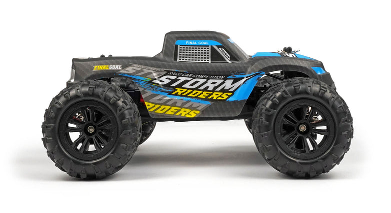 RC Geeks | RCG Racing Storm Rider 1/16 Brushless Monster Truck - Black/Blue