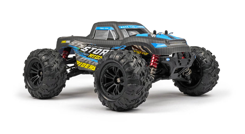 RC Geeks | RCG Racing Storm Rider 1/16 Brushless Monster Truck - Black/Blue