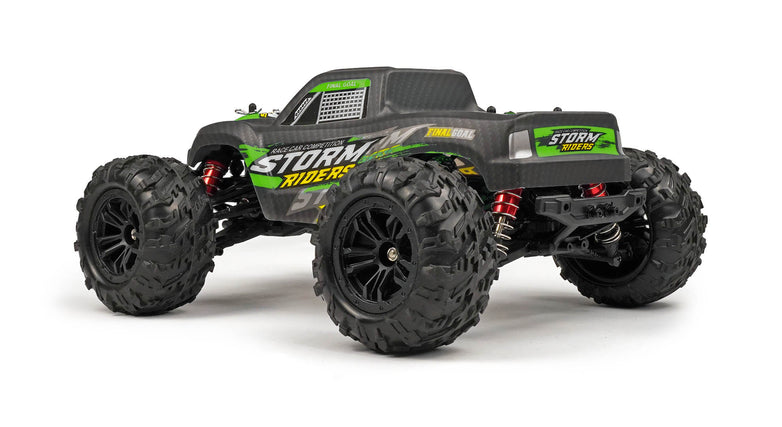 RC Geeks | RCG Racing Storm Rider 1/16 Brushless Monster Truck - Black/Green