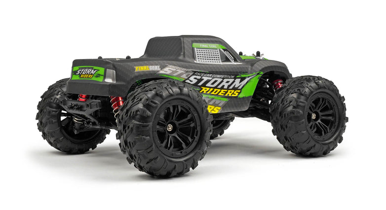 RC Geeks | RCG Racing Storm Rider 1/16 Brushless Monster Truck - Black/Green