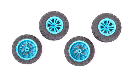 RCG Racing Wind Speed/Storm Rider Wheels & Tyres Blue (4pcs)