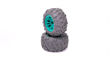 RCG Racing Wind Speed/Storm Rider Wheels & Tyres Green (2pcs)