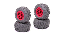 RCG Racing Wind Speed/Storm Rider Wheels & Tyres Red (4pcs)