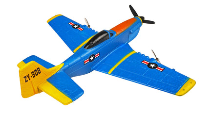 RCG Racing ZY-908 War Bird Mini Plane - Blue/Yellow